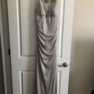 Silver Sleeveless Gown.